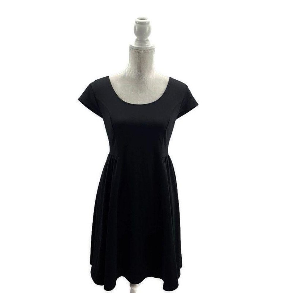Old‎ Navy Ponte Knit Black Babydoll Dress Size M